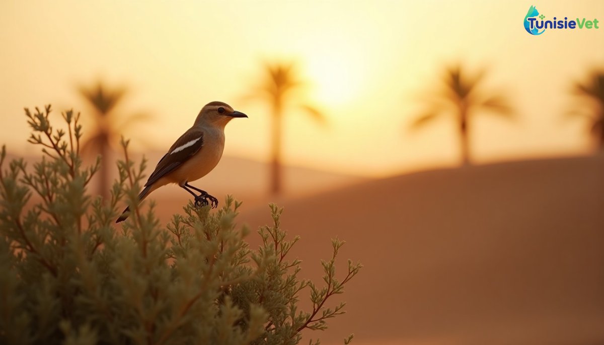 Un petit oiseau posé librement sur une branche dans une lumière dorée, symbole de la miséricorde envers les animaux enseignée par le Prophète ﷺ.