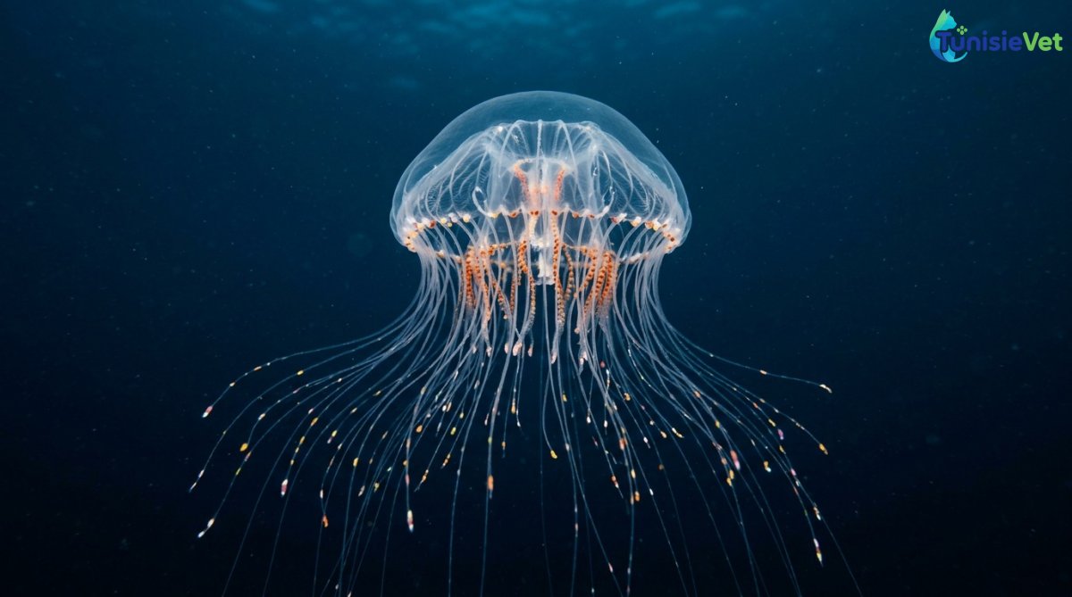 A jellyfish that fishes with glowing lures