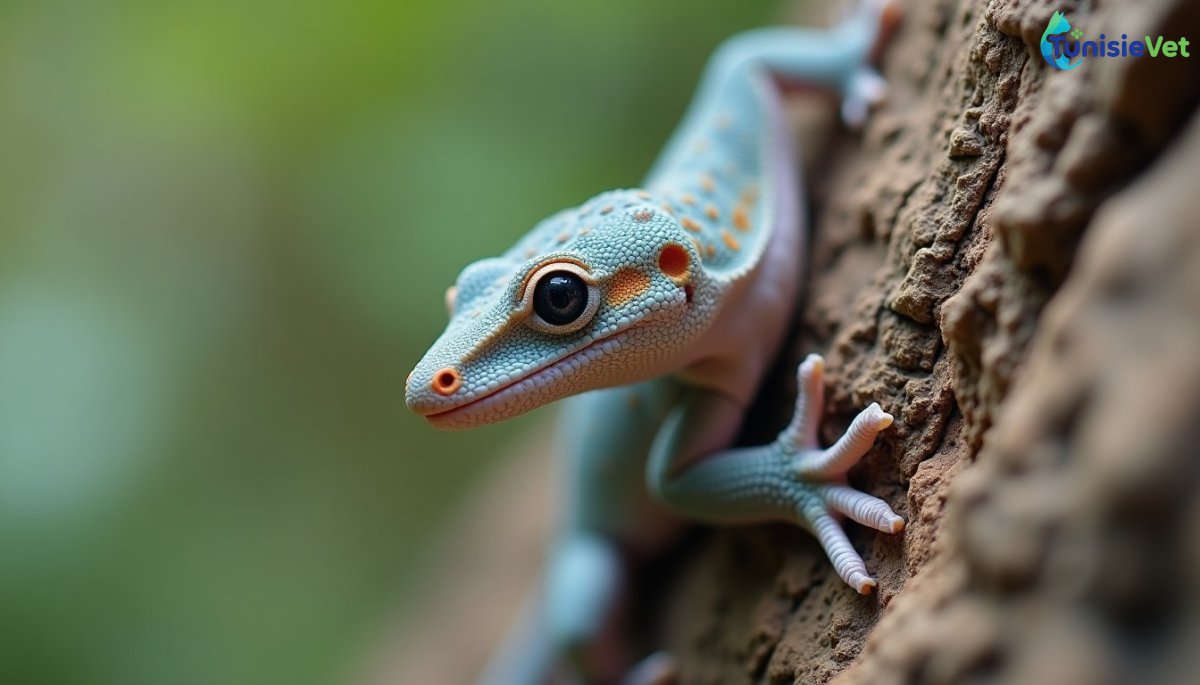 The gecko walks on ceilings without a drop of glue