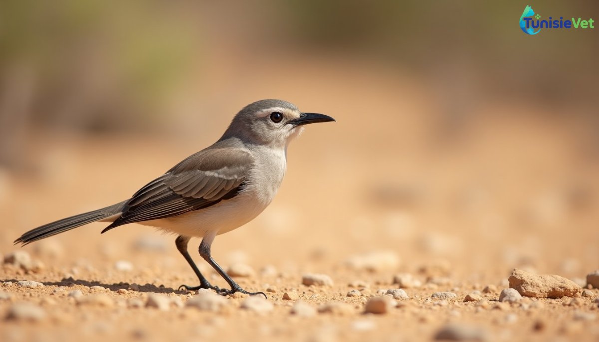 Un oiseau qui parle à ses petits pour le repas