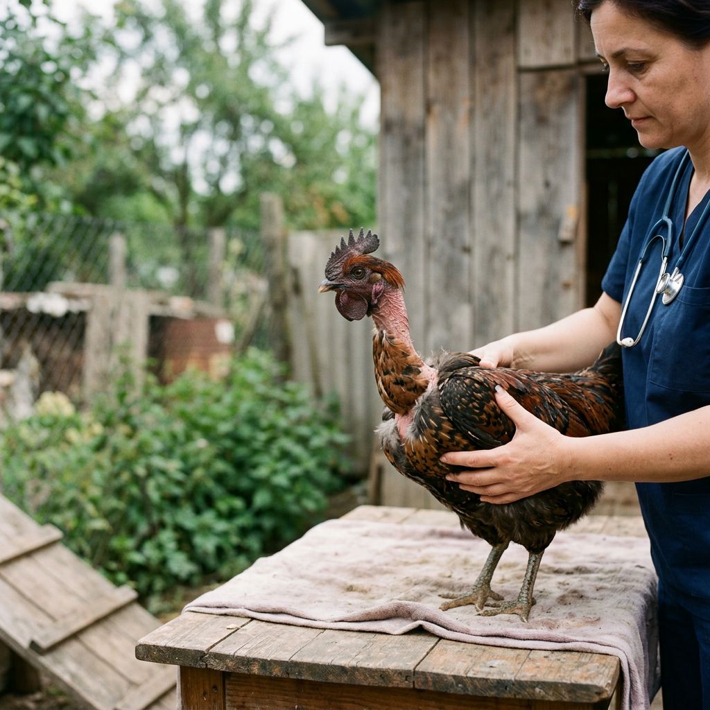 Rare cyst found on a hen's thyroid gland