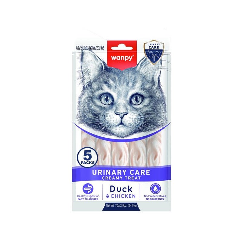 Wanpy Crème Functional Urinary Care au Canard et Poulet 5 x 14 g
