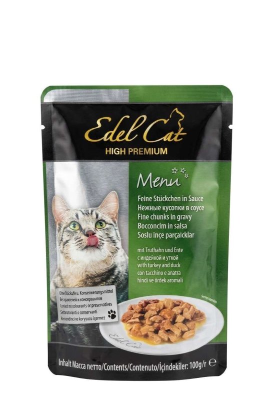 Edel Cat – Pochon en gelée dinde et canard 100 g