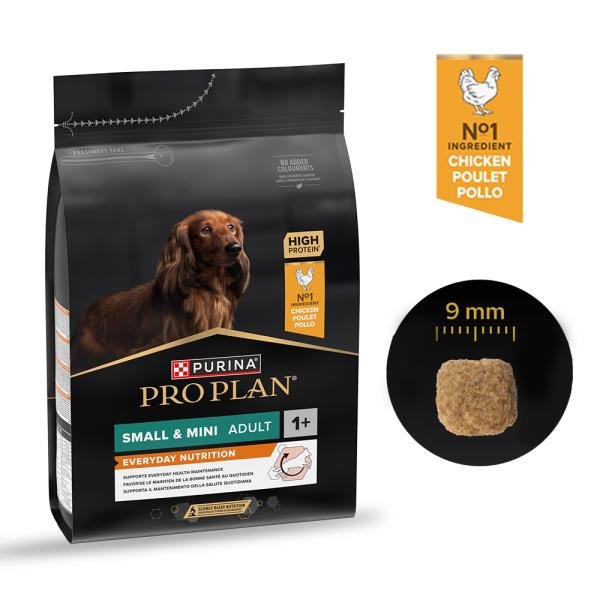Purina Pro Plan Small & Mini Adult au Poulet – Croquettes pour chien adulte de petite taille – 3 kg