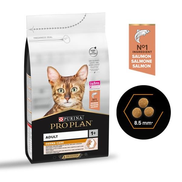 Purina Pro Plan Chat Adulte Derma Care au saumon 1,5 kg