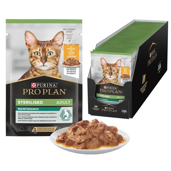 Purina Pro Plan Sterilised pochon au poulet pour chat adulte stérilisé 85 g