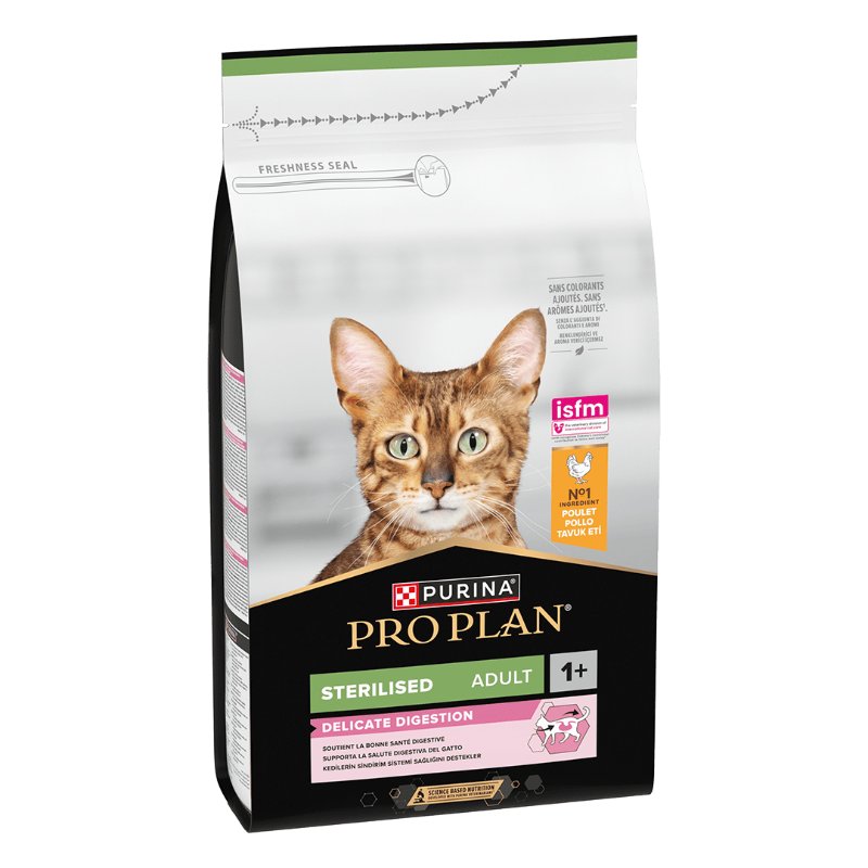 Purina Pro Plan Sterilised Delicate au Poulet – Croquettes pour chat adulte stérilisé – 1,5 kg