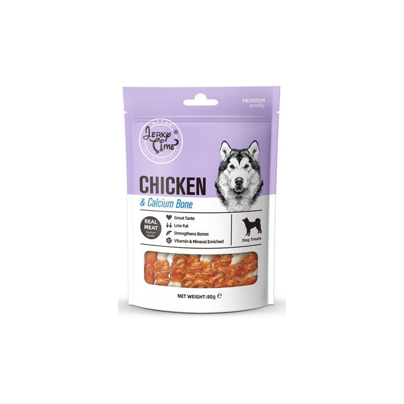 Jerky Time Mini Os au Poulet enrichis en calcium 90 g