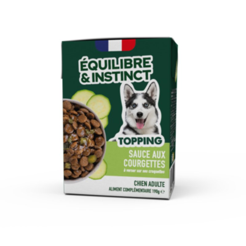 E&I Topping pour chien aux courgettes 190 g