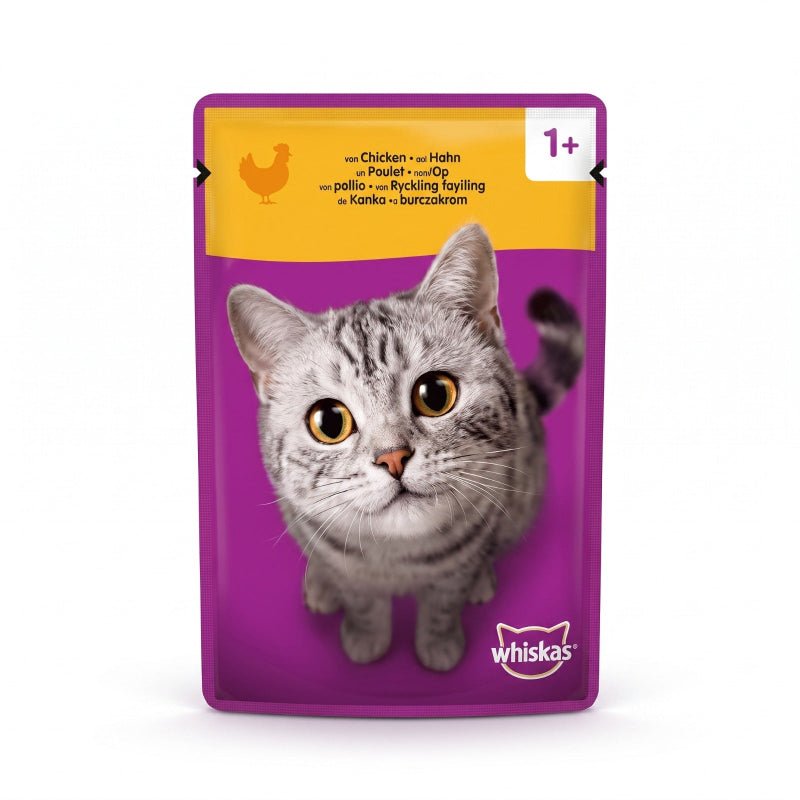 Whiskas Recette au Poulet pour chat adulte, pochon 85 g