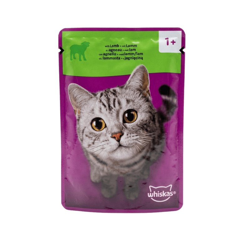 Whiskas Recette à l'Agneau pour Chat Adulte, pochon 85 g