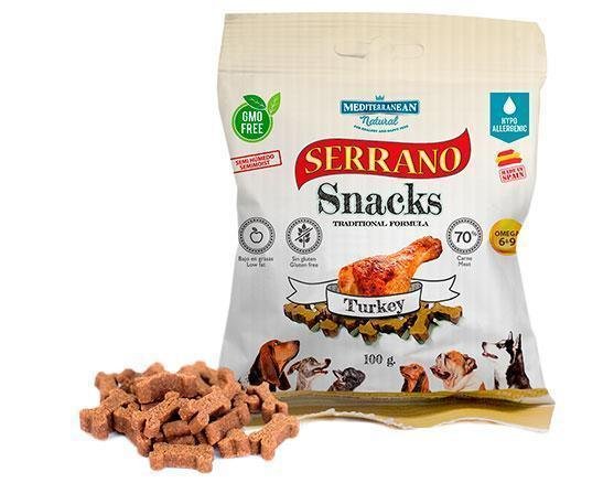 Serrano Snack pour chien à la dinde 100 g