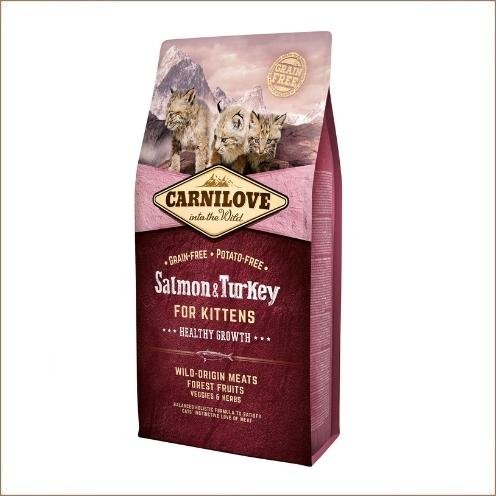 Carnilove Chaton Sans Céréales Saumon & Dinde 6 kg