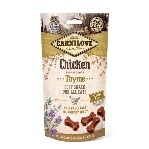 Carnilove Crunchy Snack au poulet et thym pour chat 50 g