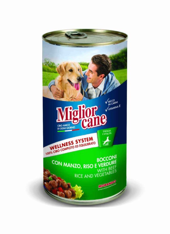 Miglior Cane Bouchées au bœuf et légumes pour chien, boîte 405 g