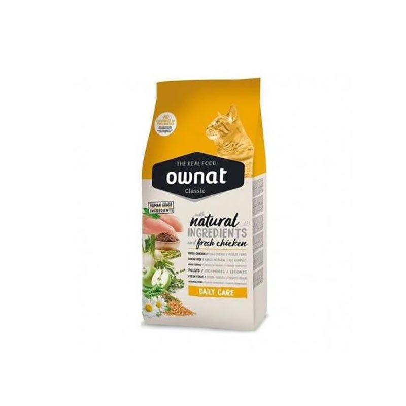 Ownat Classic Daily Care croquettes au poulet pour chat adulte 4 kg