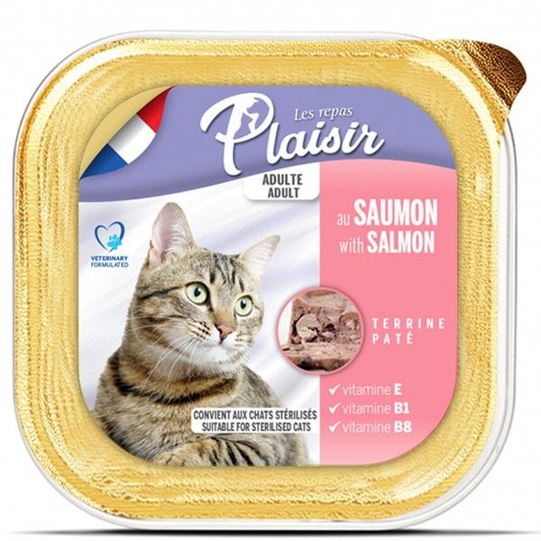 Plaisir Terrine au saumon pour chaton 100 g