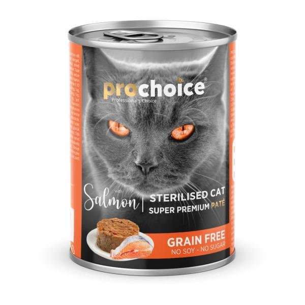 Prochoice Grain Free pâtée pour chat stérilisé au saumon 400 g