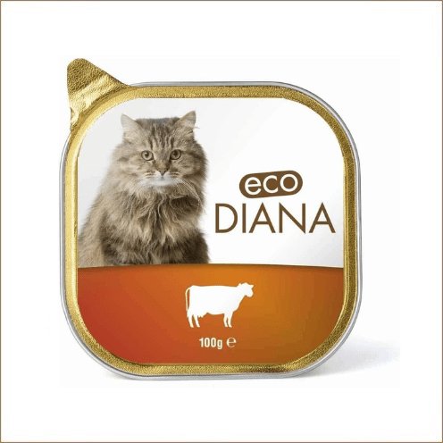 Eco Diana Barquette pâtée au bœuf pour chat 100 g