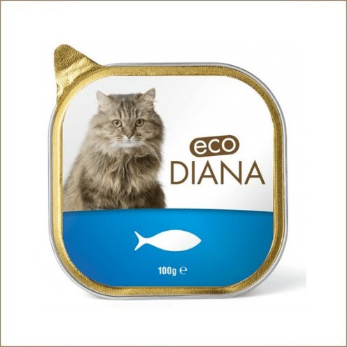 Eco Diana Barquette Pâtée au Poisson pour chat 100 g