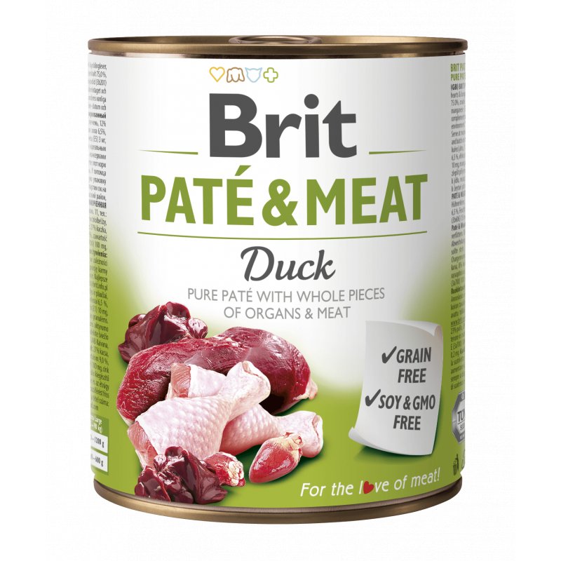 Brit Pâtée au Canard pour Chien – 800 g