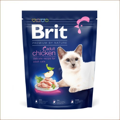 Brit Premium by Nature croquettes au poulet pour chat adulte 1,5 kg