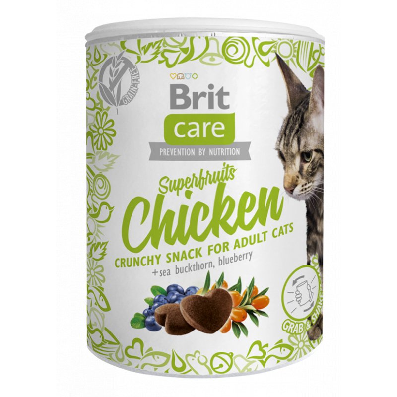 Brit Care Cat Snack Superfruits au Poulet 100 g