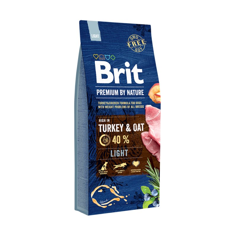 Brit Premium by Nature Light au Poulet – Croquettes pour chien adulte en surpoids 15 kg