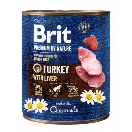 Brit Premium by Nature – Pâtée à la dinde et au foie pour chiot 800 g