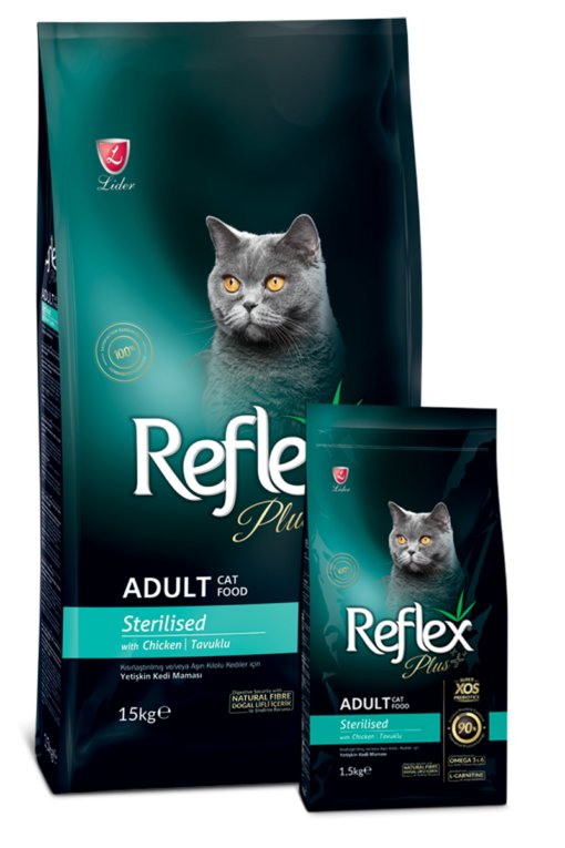 Reflex Plus Croquettes Chat Adulte Stérilisé au Poulet 15 kg