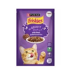 Friskies bouchées en sauce au bœuf pour chat 85 g