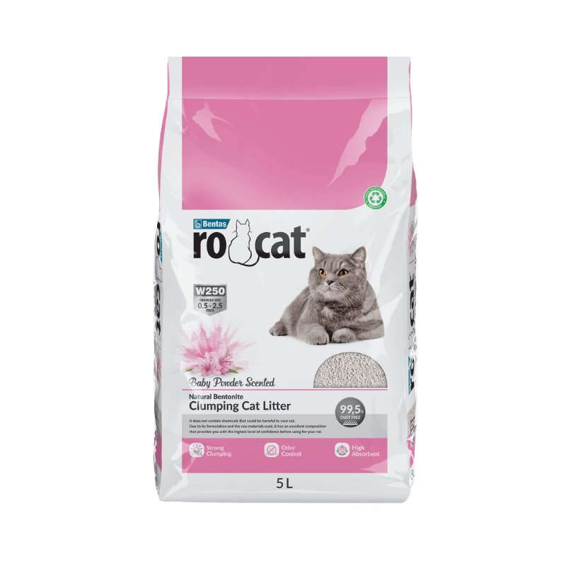 RoCat Litière agglomérante Baby Powder 5 L