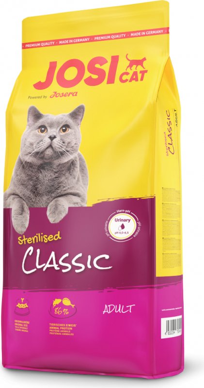 JosiCat Classic Stérilisé – Croquettes pour chat – 1,9 kg