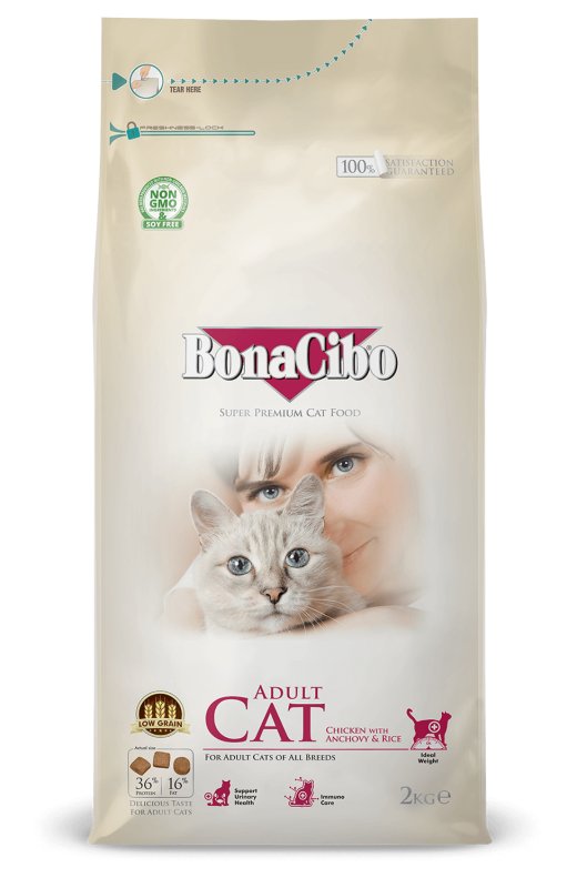 Bonacibo Chat Adulte au poulet 2 kg