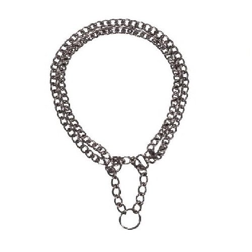 Collier demi-étrangleur chromé pour chien 65 cm, 2,5 mm