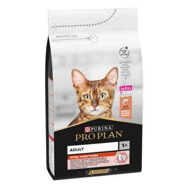 Purina Pro Plan Vital Functions au saumon, croquettes pour chat adulte 1,5 kg