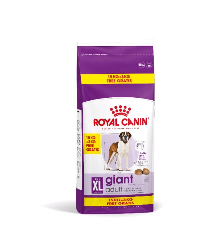 Royal Canin Giant Adult croquettes pour chien 15 kg + 3 kg offerts