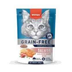 Wanpy Croquettes sans céréales au saumon pour chat adulte 500 g
