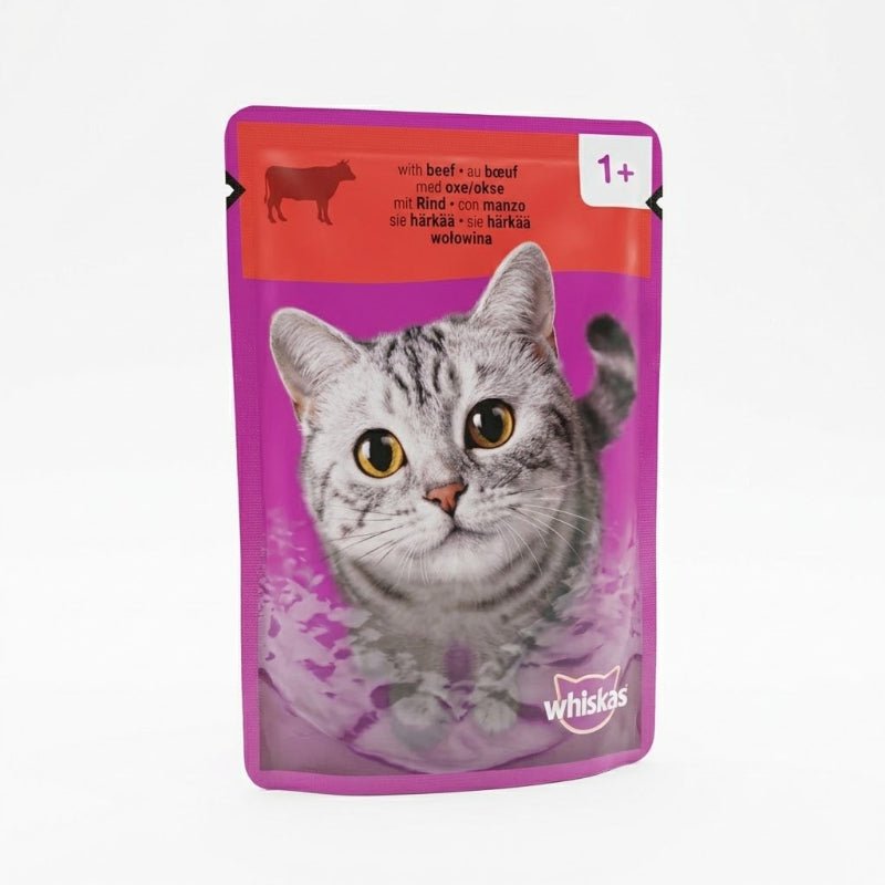 Whiskas Recette au Bœuf pour chat adulte – pochon 85 g