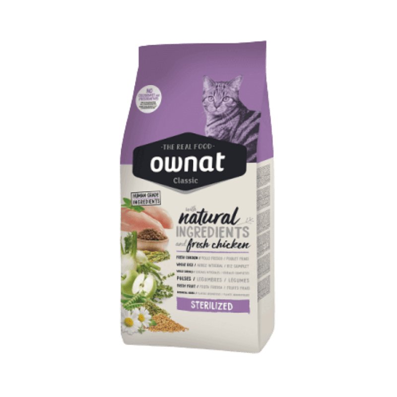 Ownat Classic Sterilized croquettes pour chat stérilisé 4 kg