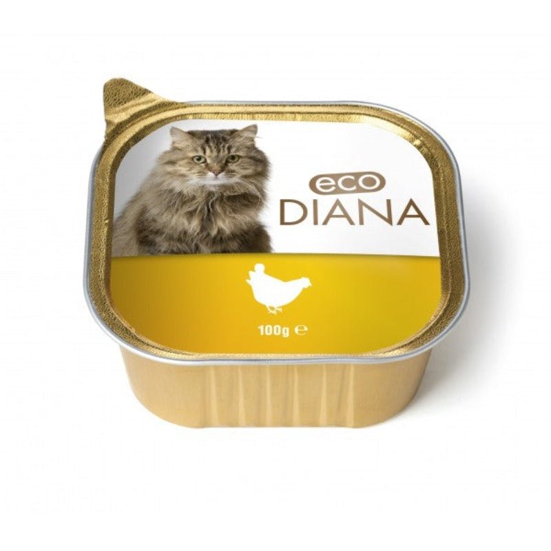 Eco Diana Barquette pâtée au poulet pour chat 100 g