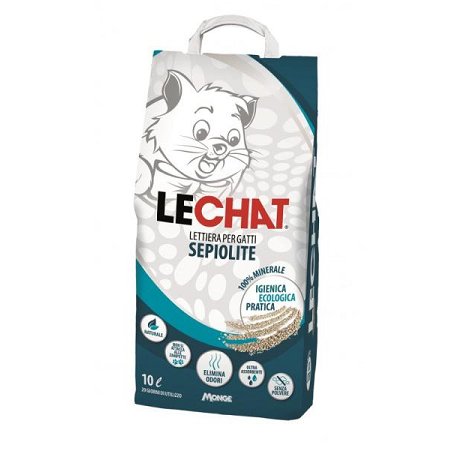 Litière absorbante naturelle LeChat Sépiolite 10 L