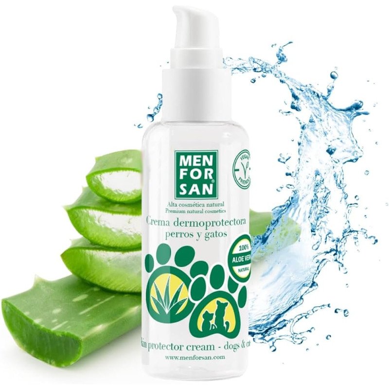 MenForSan Crème dermoprotectrice à l'Aloé Vera pour chien et chat 60 ml