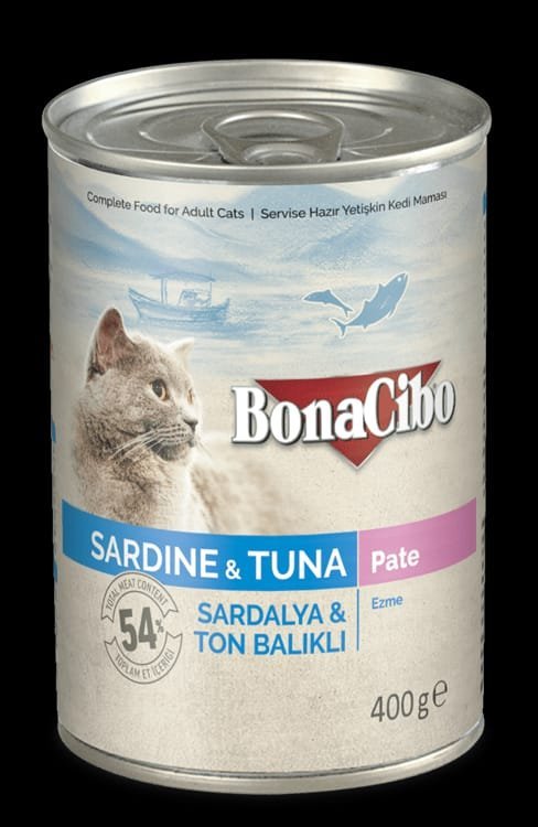 BonaCibo Adult pâtée sardine et thon pour chat 85 g