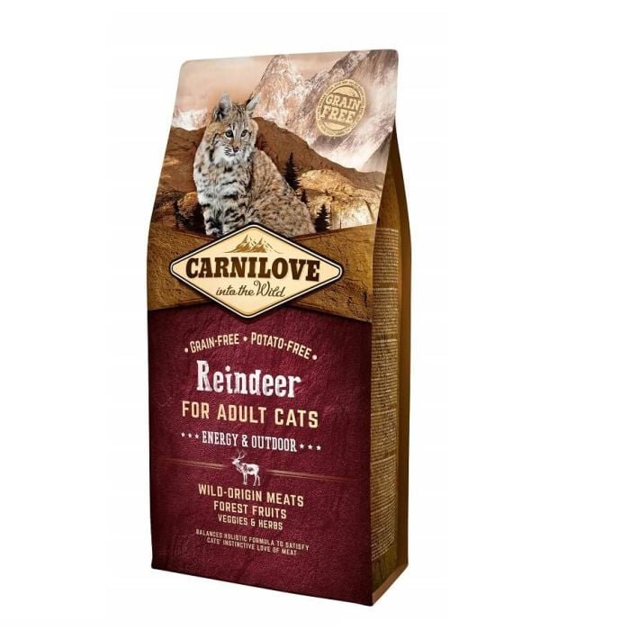 Carnilove croquettes au renne pour chat 2 kg