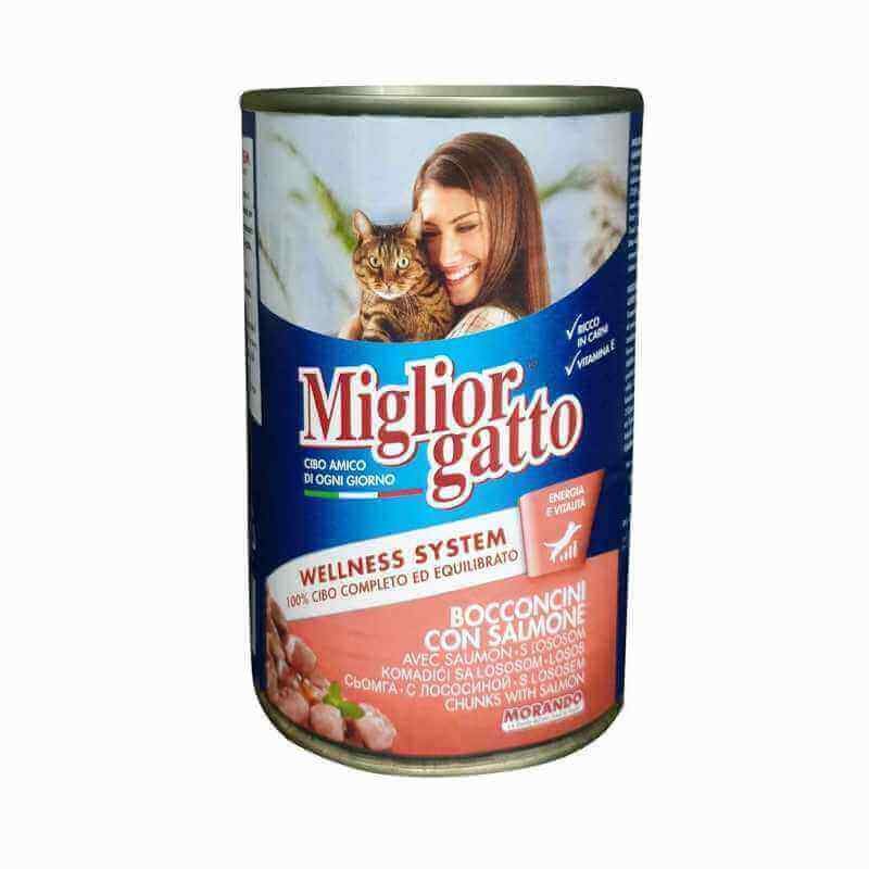 Miglior Gatto Bouchées au saumon pour chat 405 g