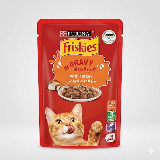 Friskies bouchées en sauce à la dinde pour chat 85 g