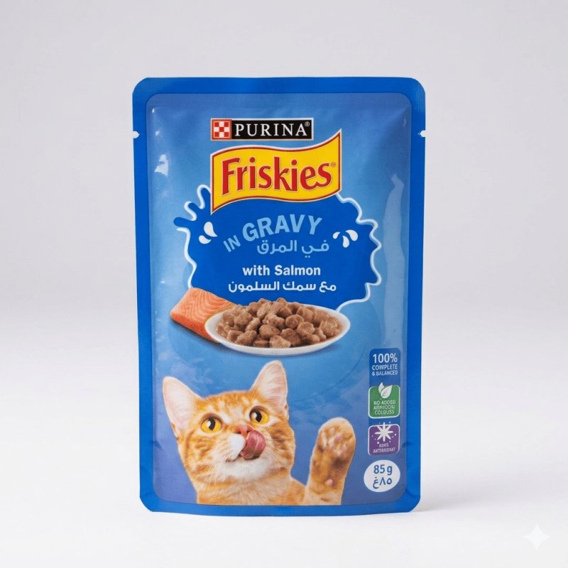 Friskies bouchées en sauce au saumon pour chat 85 g