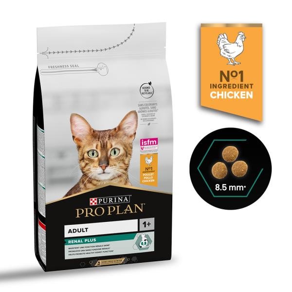 Purina Pro Plan Chat Adulte Renal Plus au poulet 1,5 kg
