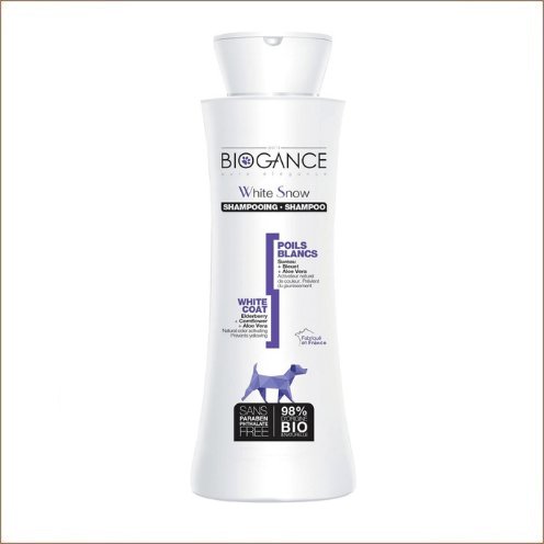 Biogance Shampooing Poils Blancs pour chien et chat 250 ml